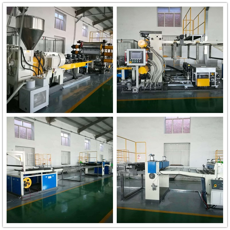 Enkelskruv geocell ark extruderingsmaskin
